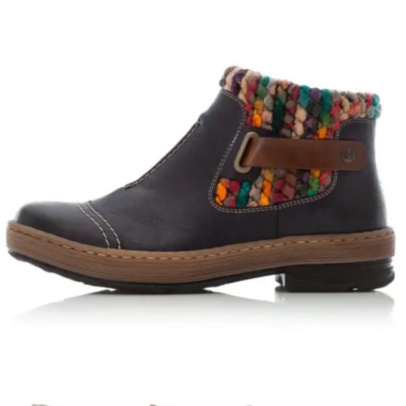 Rieker Felicitas Rainbow Leather Boots 39/8 - Picture 2 of 11